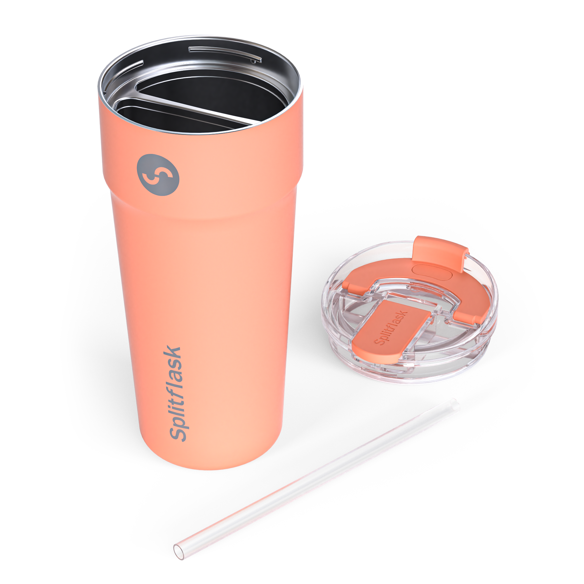 2-IN-1 Stainless Steel Travel Mug (30 oz - 887 ml)